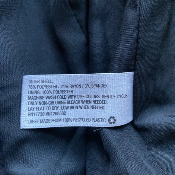 Mossimo Blazer M Womens Black White Striped Business Career Office Jacket Preppy - Picture 7 of 12